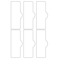 40753 - Label Size 57mm x 140mm - 6 label(s) per sheet 