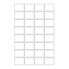 40755 - Label Size 40mm x 30mm - 32 label(s) per sheet 