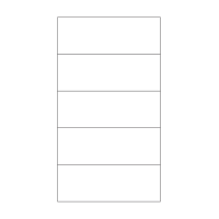 40758 - Label Size 140mm x 50mm - 5 label(s) per sheet