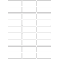 40762 - Label Size 70mm x 28mm - 27 label(s) per sheet