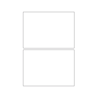 40764 - Label Size 156mm x 110mm - 2 label(s) per sheet