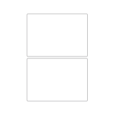 40764 - Label Size 156mm x 110mm - 2 label(s) per sheet 