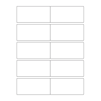 40766 - Label Size 99mm x 48mm - 10 label(s) per sheet