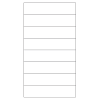 40767 - Label Size 155mm x 35mm - 8 label(s) per sheet