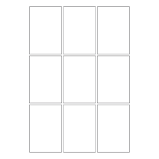 40768 - Label Size 60mm x 88mm - 9 label(s) per sheet 