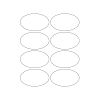 40770 - Label Size 86mm x 51mm - 8 label(s) per sheet