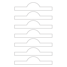 40771 - Label Size 167mm x 35mm - 7 label(s) per sheet 