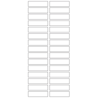 40773 - Label Size 60mm x 16mm - 30 label(s) per sheet