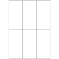 40777 - Label Size 70mm x 145mm - 6 label(s) per sheet