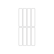 40780 - Label Size 19mm x 100mm - 8 label(s) per sheet 
