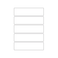 40782 - Label Size 152mm x 40mm - 5 label(s) per sheet