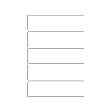 40782 - Label Size 152mm x 40mm - 5 label(s) per sheet 