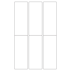 40783 - Label Size 55mm x 140mm - 6 label(s) per sheet 