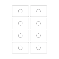 40789 - Label Size 83mm x 56mm - 8 label(s) per sheet