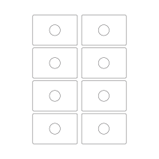 40789 - Label Size 83mm x 56mm - 8 label(s) per sheet 