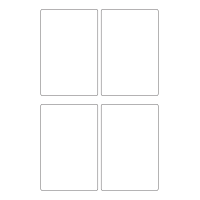 40795 - Label Size 85mm x 128mm - 4 label(s) per sheet