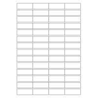 40796 - Label Size 48.5mm x 12mm - 56 label(s) per sheet