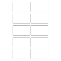 40801 - Label Size 85mm x 48mm - 10 label(s) per sheet
