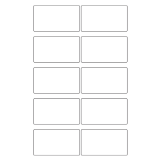 40801 - Label Size 85mm x 48mm - 10 label(s) per sheet 
