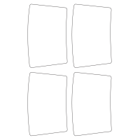 40804 - Label Size 84.11mm x 134.69mm - 4 label(s) per sheet