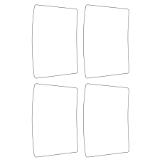 40804 - Label Size 84.11mm x 134.69mm - 4 label(s) per sheet 