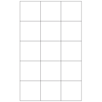 40807 - Label Size 60mm x 58mm - 15 label(s) per sheet