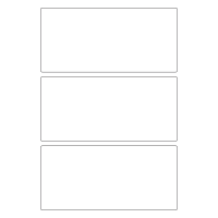 40808 - Label Size 185mm x 87mm - 3 label(s) per sheet