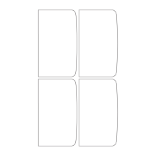 40811 - Label Size 73mm x 127mm - 4 label(s) per sheet 