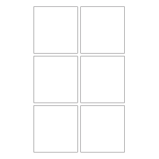 40812 - Label Size 82mm x 86.8mm - 6 label(s) per sheet 