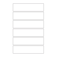 40814 - Label Size 160mm x 40mm - 6 label(s) per sheet