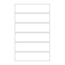 40814 - Label Size 160mm x 40mm - 6 label(s) per sheet 