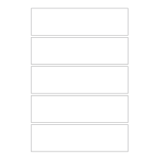 40815 - Label Size 180mm x 50mm - 5 label(s) per sheet 