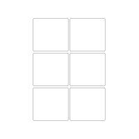 40823 - Label Size 75mm x 70mm - 6 label(s) per sheet