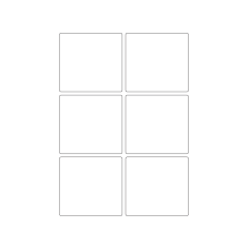 40823 - Label Size 75mm x 70mm - 6 label(s) per sheet