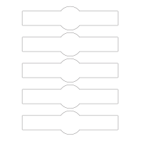 40824 - Label Size 202mm x 50mm - 5 label(s) per sheet