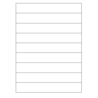40831 - Label Size 200mm x 30mm - 9 label(s) per sheet