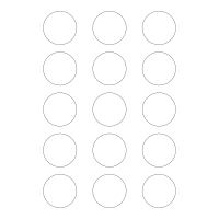 40834 - Label Size 45mm dia - 15 label(s) per sheet