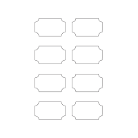 40920 - Label Size 65mm x 38mm - 8 label(s) per sheet