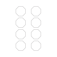 40922 - Label Size 50mm x 50mm - 8 label(s) per sheet