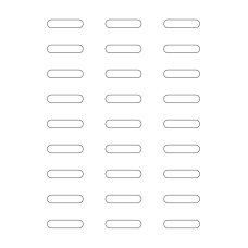 40924 - Label Size 43mm x 10mm - 27 label(s) per sheet 