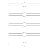 40926 - Label Size 190mm x 25mm - 5 label(s) per sheet
