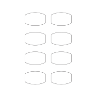 40927 - Label Size 63mm x 40mm - 8 label(s) per sheet