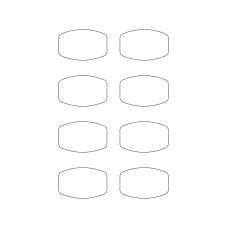 40927 - Label Size 63mm x 40mm - 8 label(s) per sheet 
