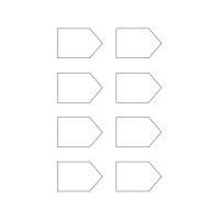 40930 - Label Size 61mm x 40mm - 8 label(s) per sheet