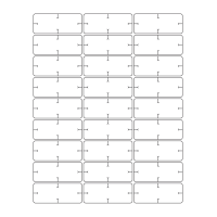 40934 - Label Size 67mm x 27mm - 27 label(s) per sheet