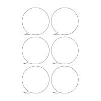 40942 - Label Size 80mm x 80mm - 6 label(s) per sheet
