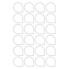 40945 - Label Size 40.7mm x 40.7mm - 24 label(s) per sheet 