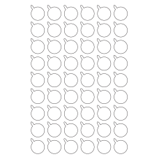 40946 - Label Size 25.531mm x 28.279mm - 54 label(s) per sheet 