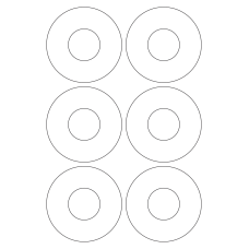 40948 - Label Size 90mm dia - 6 label(s) per sheet 