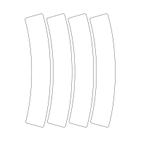 40949 - Label Size 53.793mm x 239.337mm - 4 label(s) per sheet